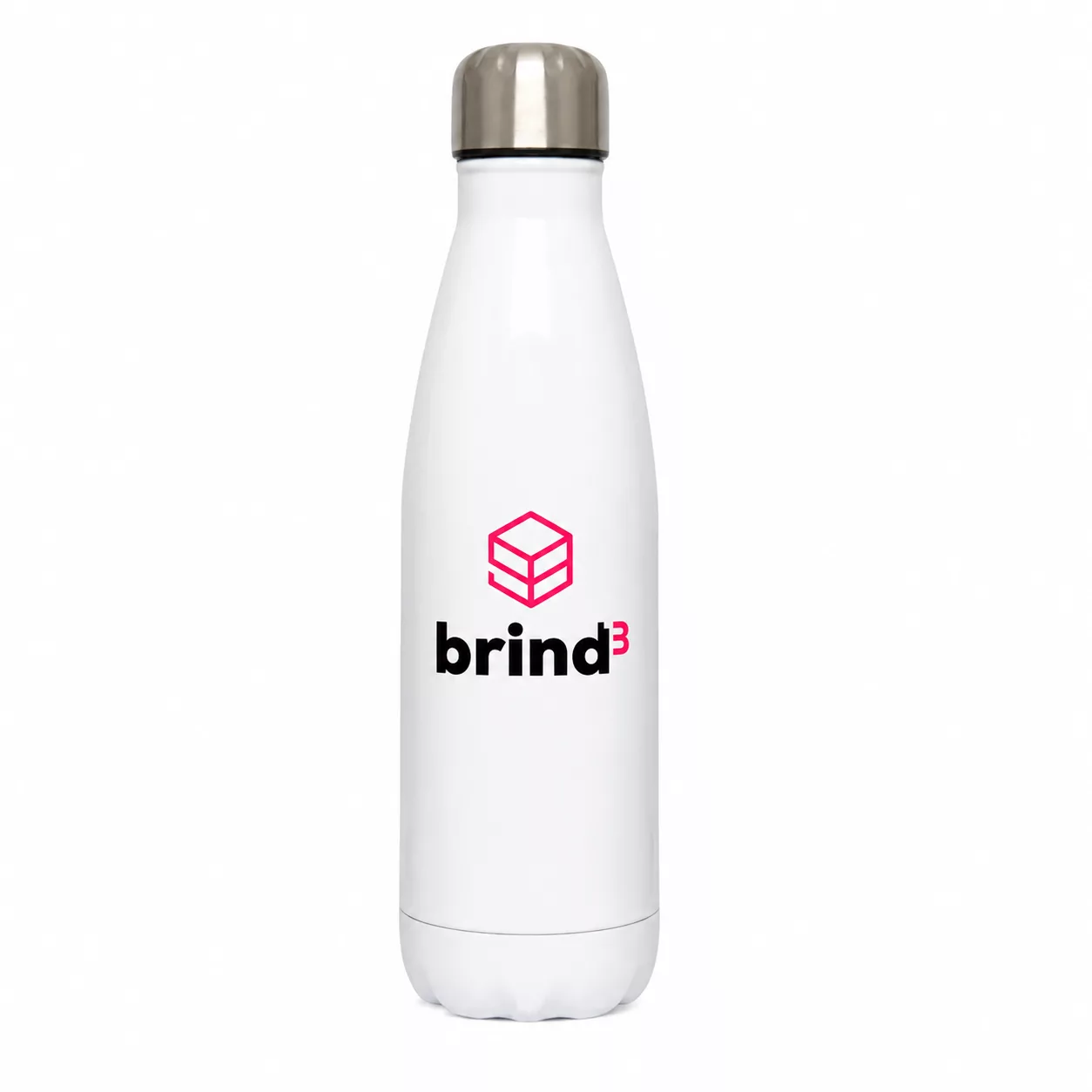 Garrafa Térmica em Aço Inox Branco com Parede Dupla - 750ml