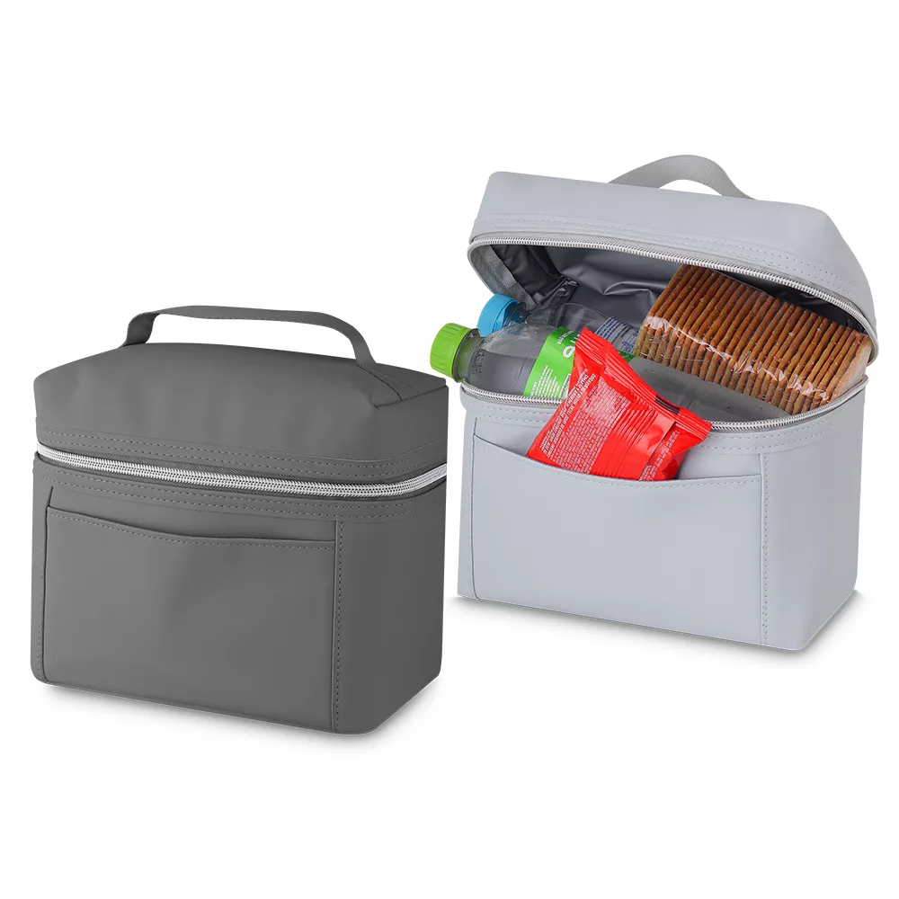 Bolsa Térmica em PU com Zíper e Alça de Mão