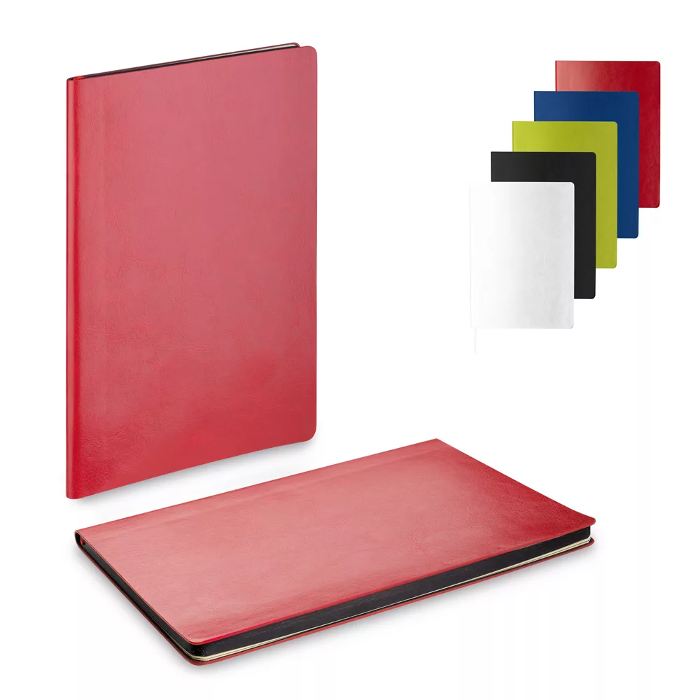 Caderno A5 em PU Macio com 64 Folhas Pautadas