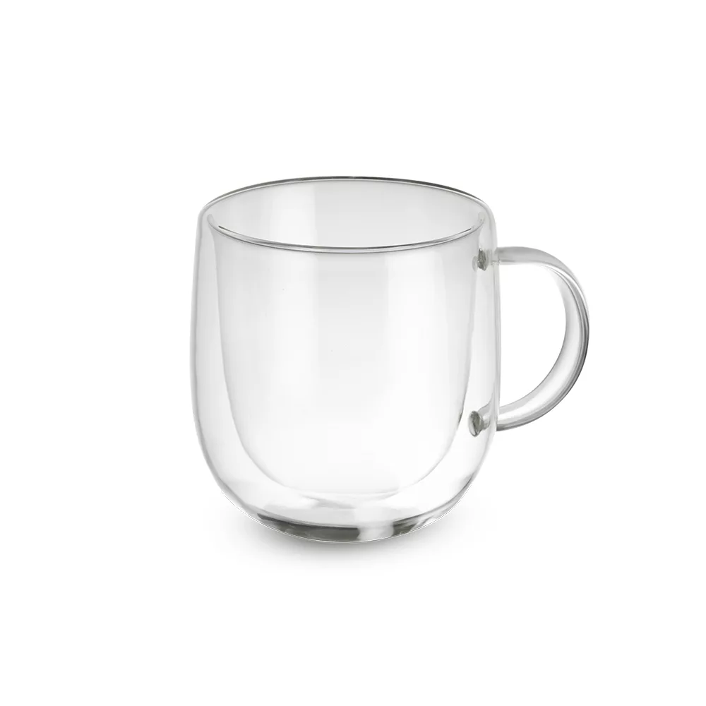 Caneca de Vidro Borossilicato com Parede Dupla 250ml