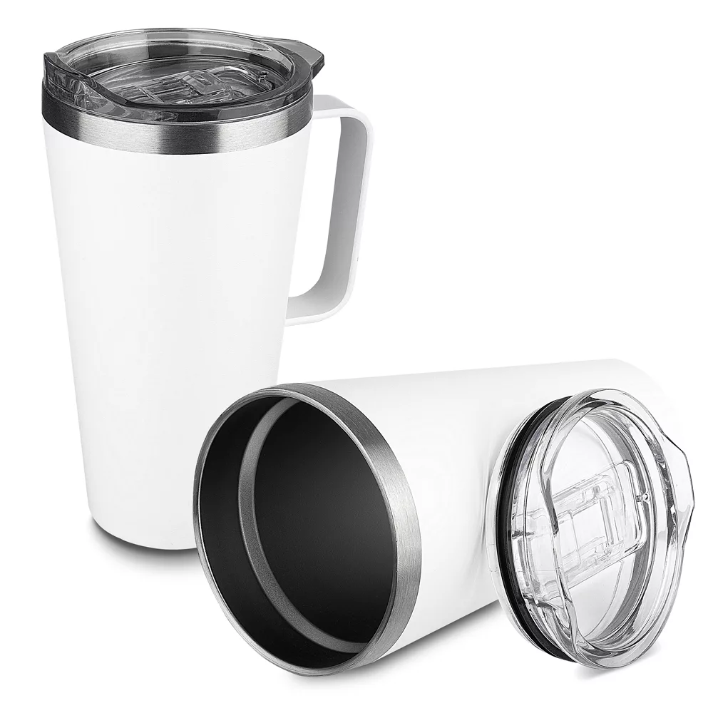 Caneca Térmica em Aço Inox com Tampa e Vedação