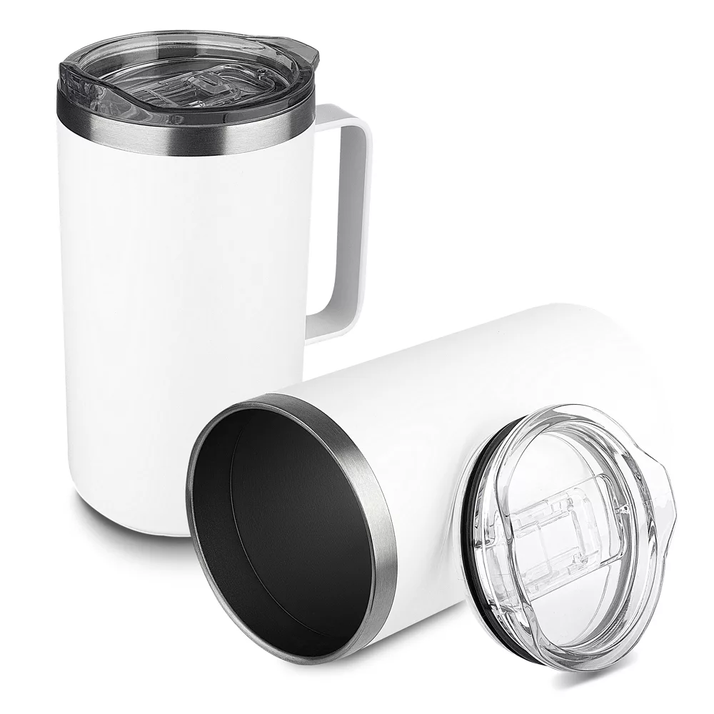 Caneca Térmica em Aço Inox com Tampa e Isolamento a Vácuo