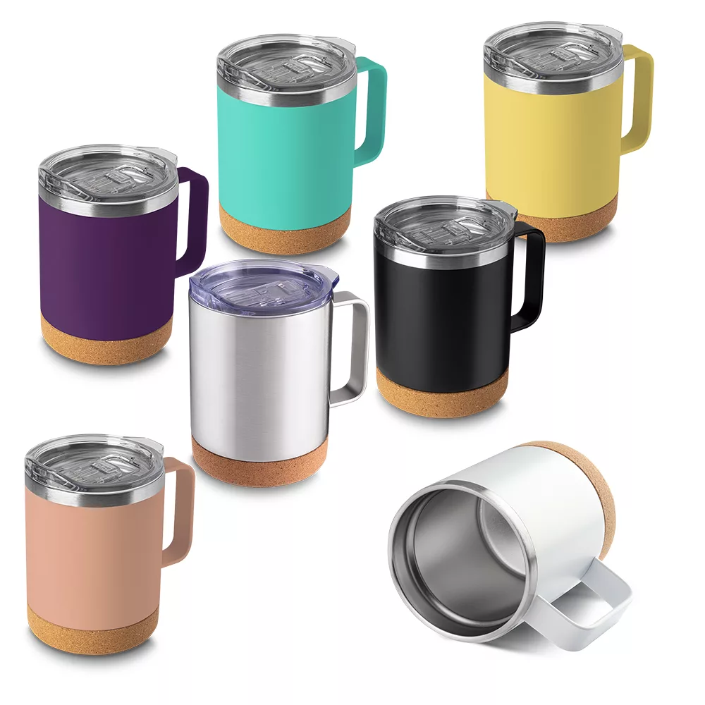 Caneca Térmica em Aço Inox com Tampa e Alça