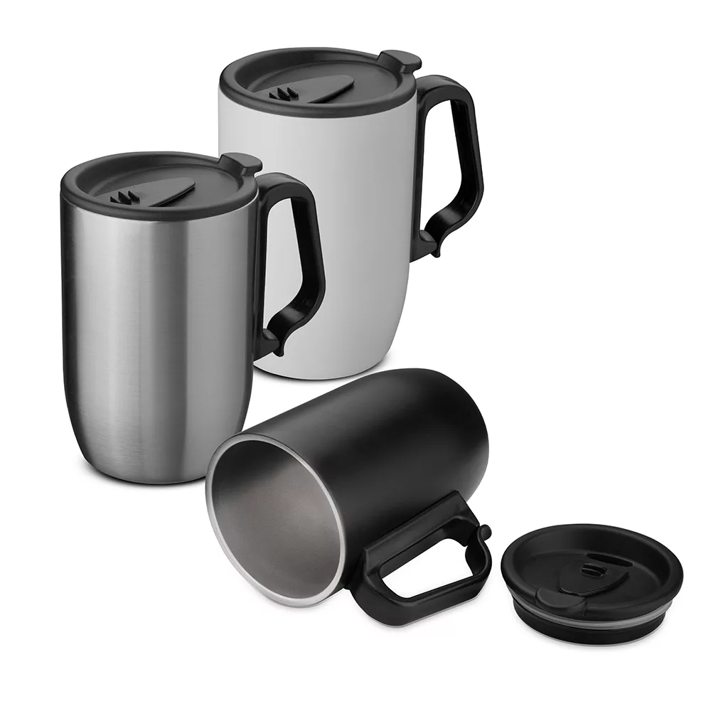 Caneca Térmica em Aço Inox 350ml com Tampa Vedada