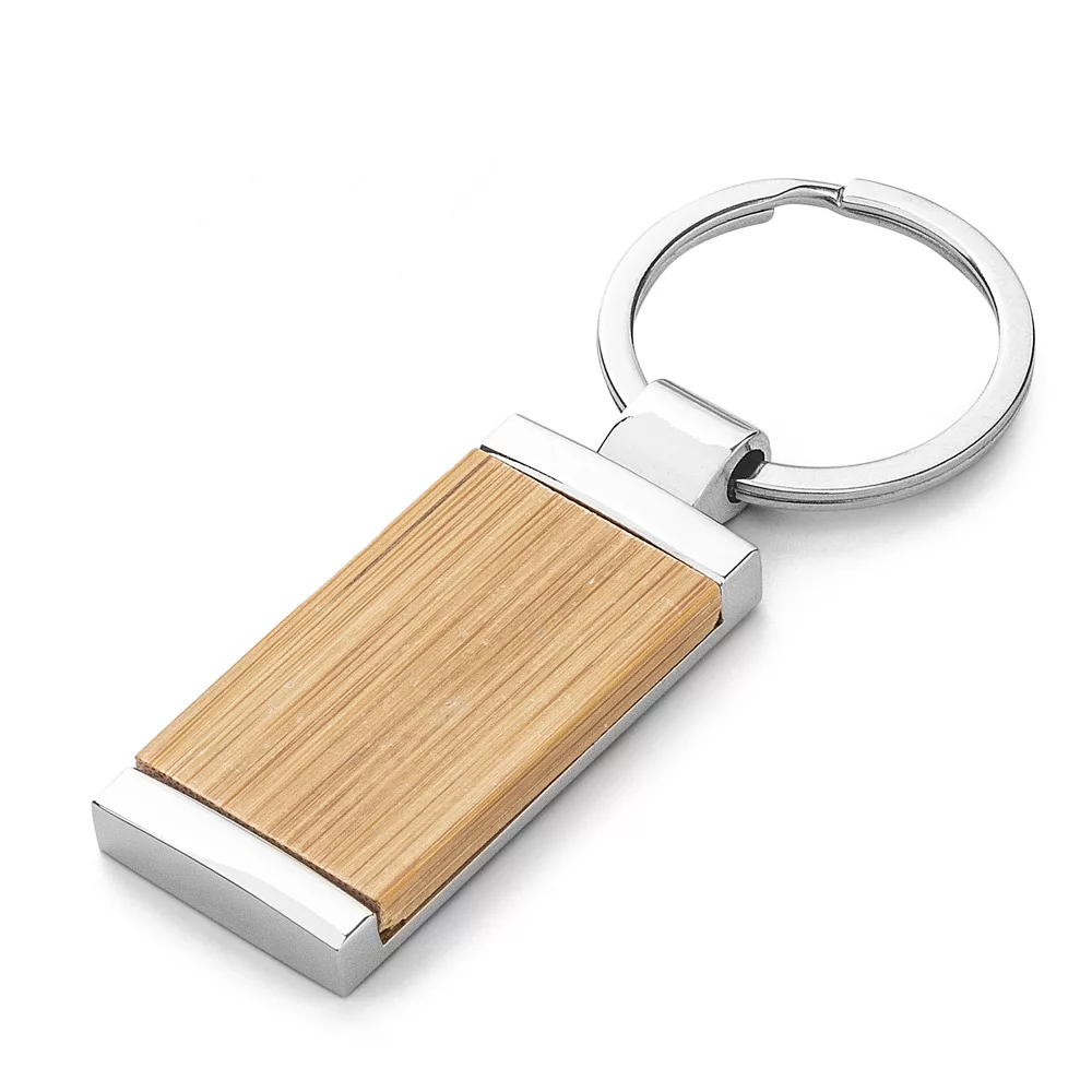 Chaveiro de Metal com Bambu e Caixa Decorativa