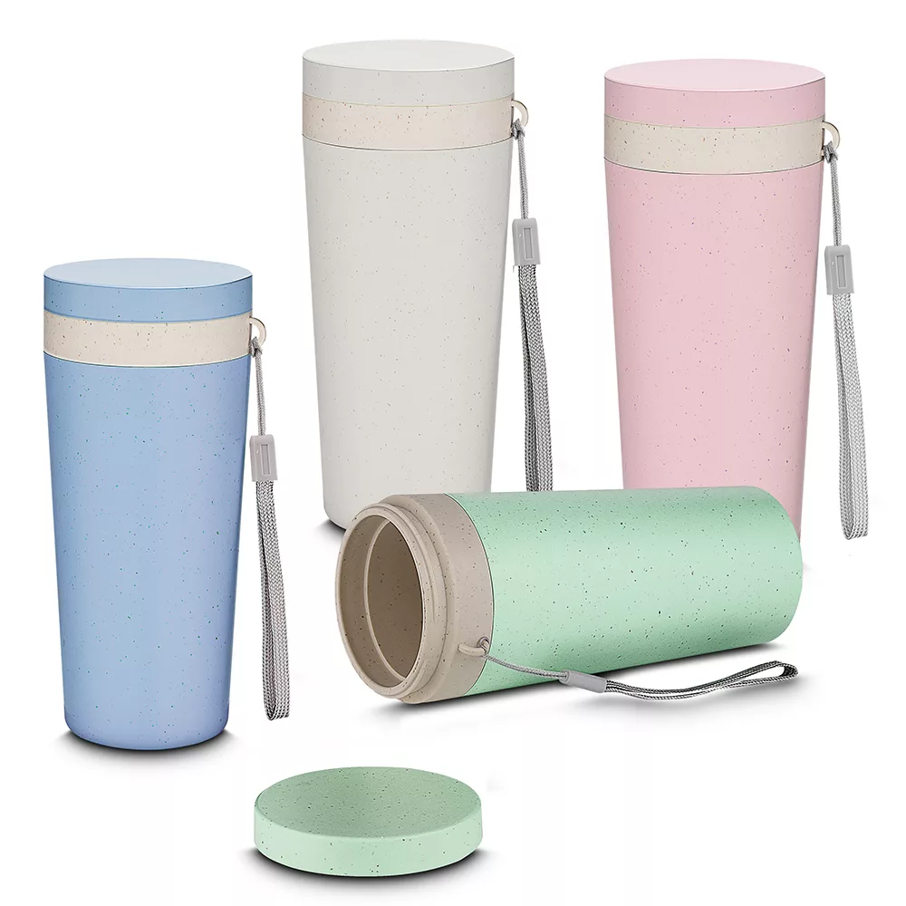 Copo Plástico Ecológico em Fibra de Trigo 300ml