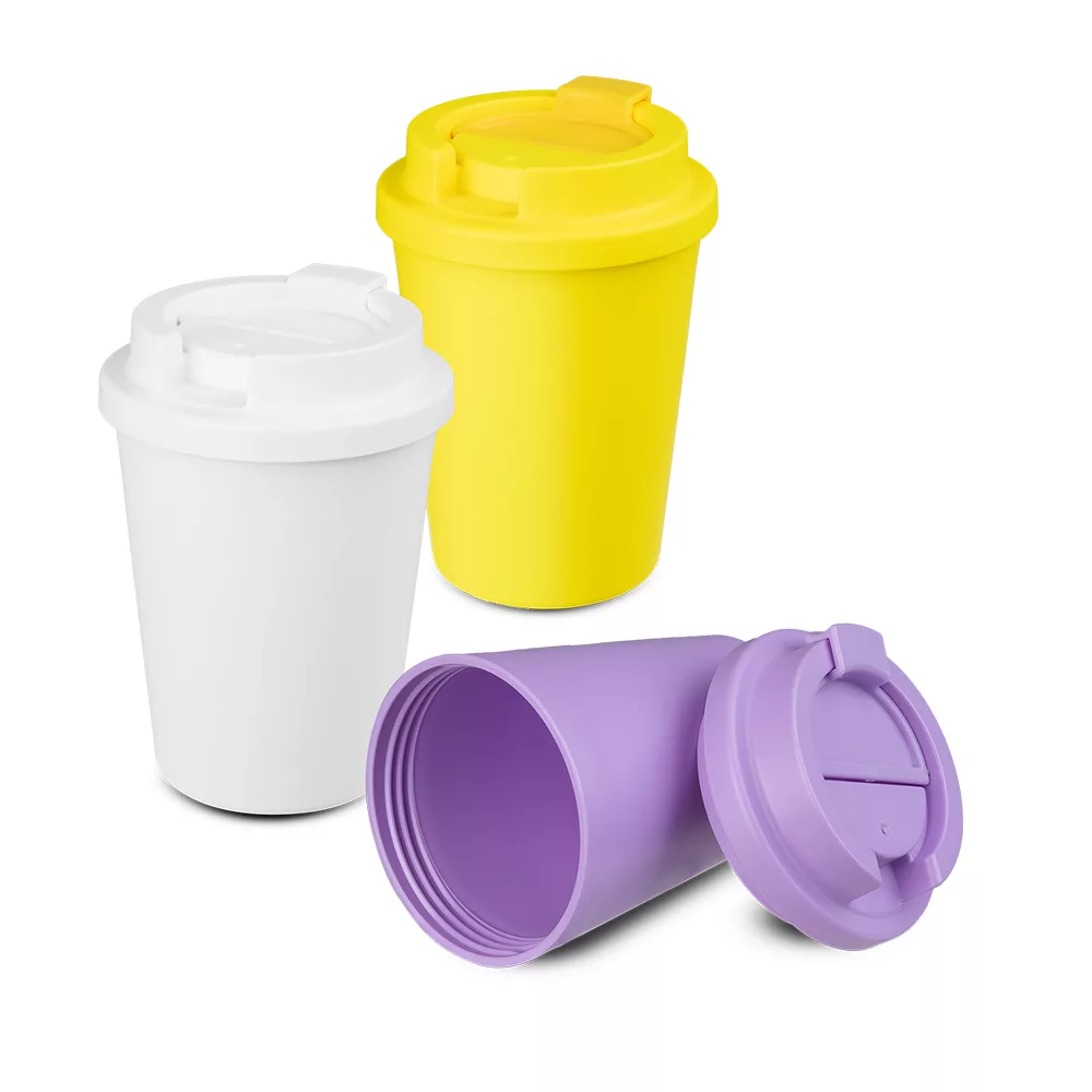 Copo Plástico RPET 400ml com Tampa Rosqueável