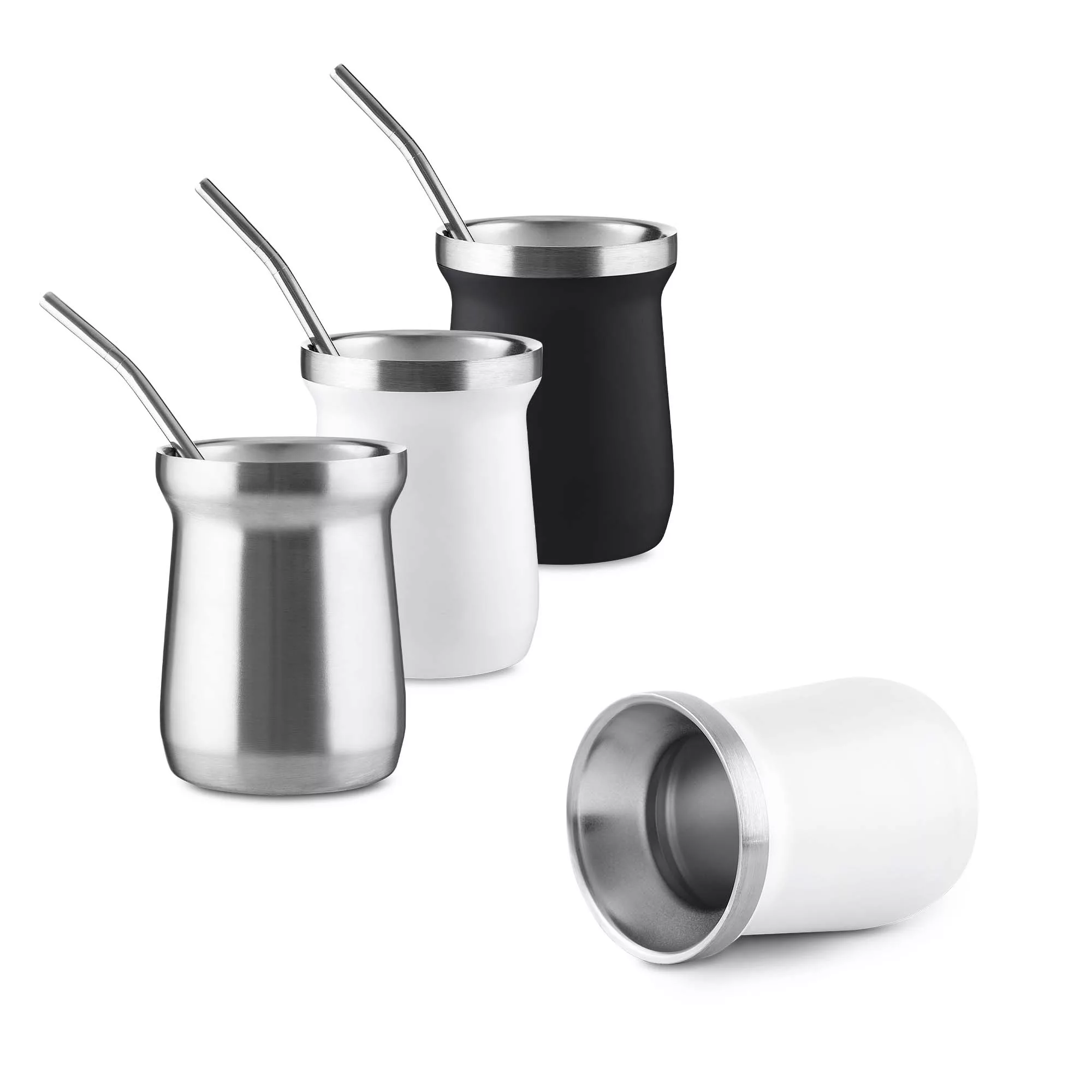 Copo Térmico em Inox 250ml com Mini Bomba