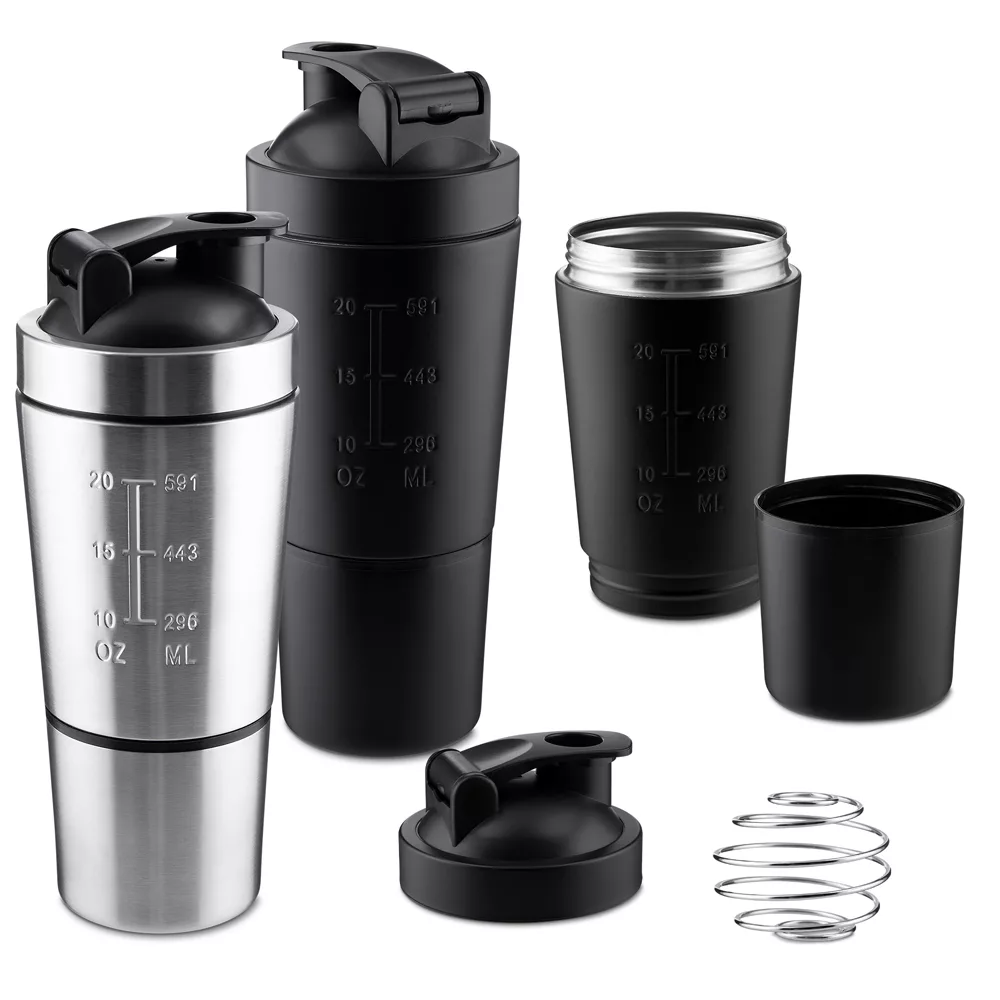 Garrafa Coqueteleira em Aço Inox para Proteína 750ml