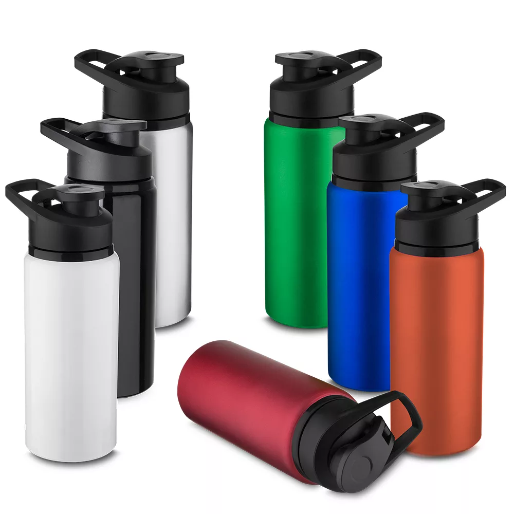 Garrafa em Alumínio 650ml com Tampa Rosqueável