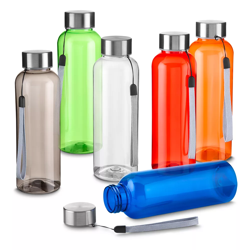 Garrafa PET RPET 600ml com Alça de Transporte