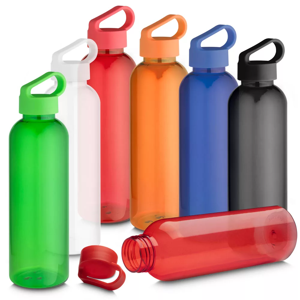 Garrafa PET RPET 550ml com Tampa Rosqueável