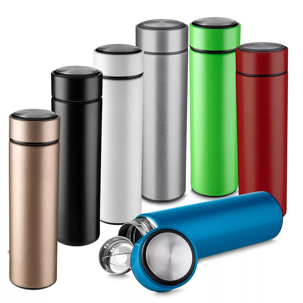 Garrafa Térmica em Aço Inox com Infusor para Chás