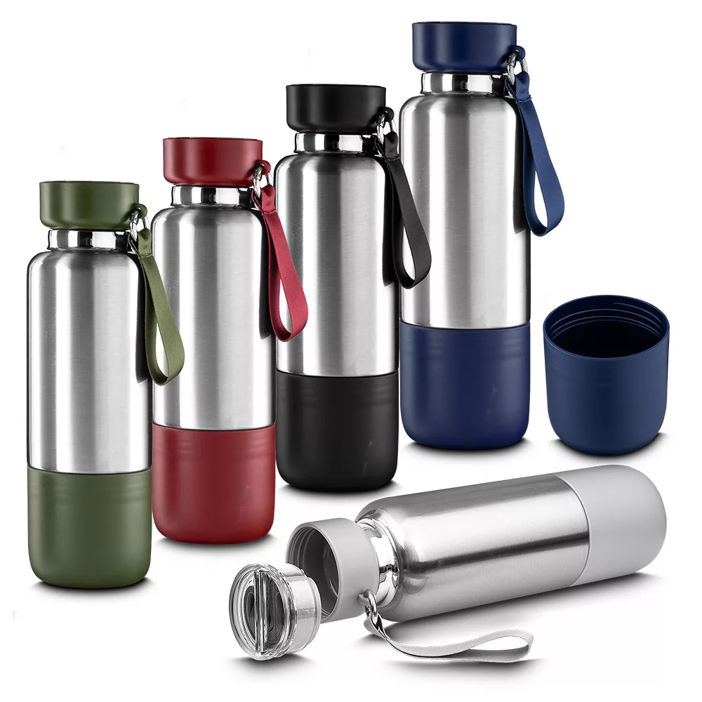 Garrafa Térmica de Aço Inox com Copo 250ml