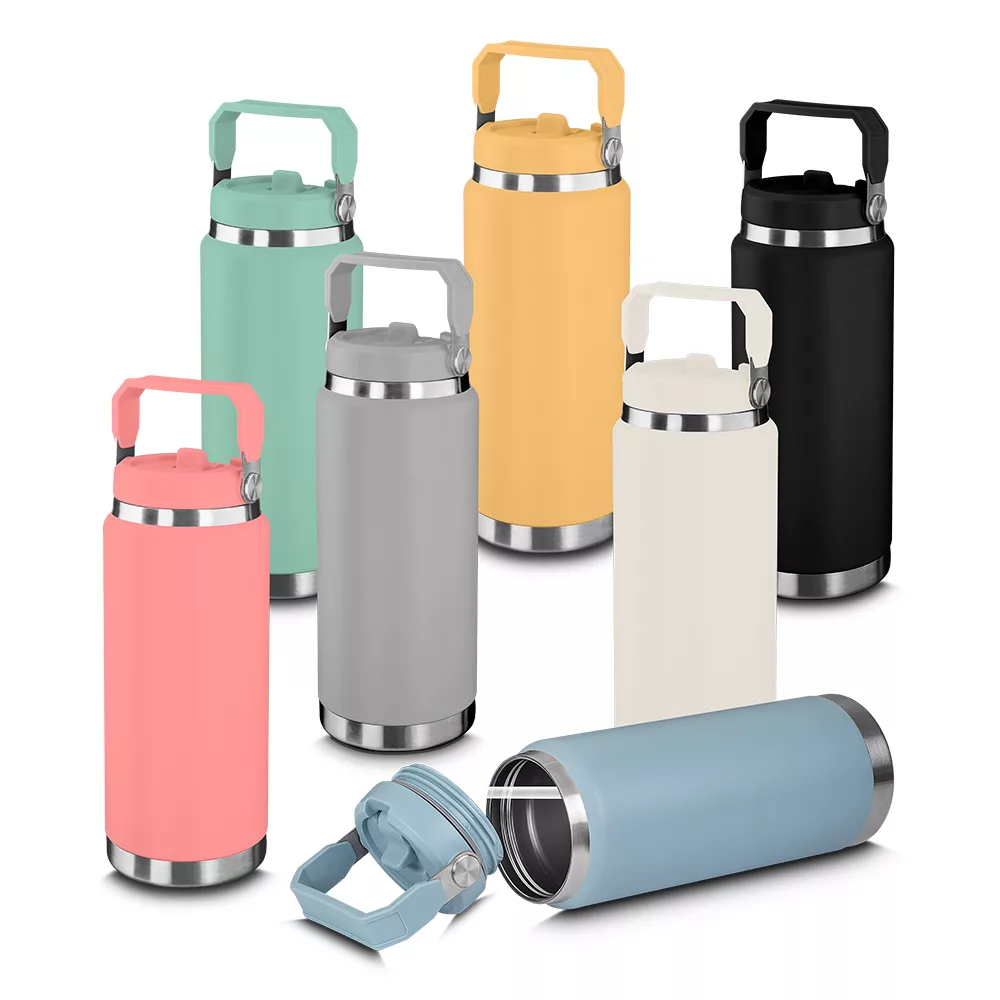 Garrafa Térmica em Aço Inox com Isolamento a Vácuo