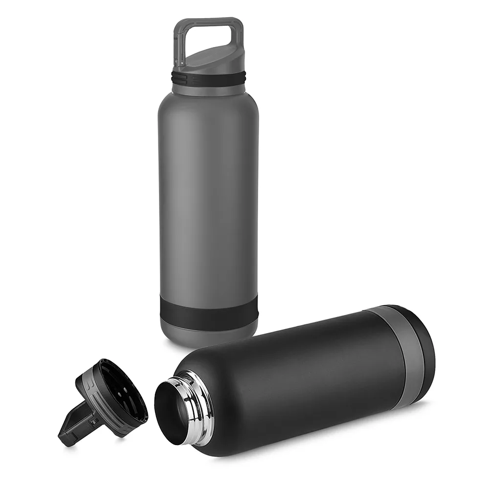Garrafa Térmica em Aço Inox 750ml com Alça Mosquetão