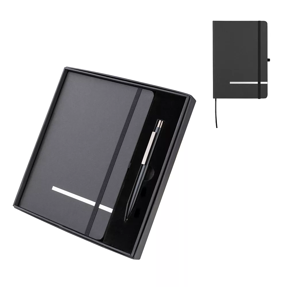 Kit Escritório com Caderno A5 e Caixa Presenteável