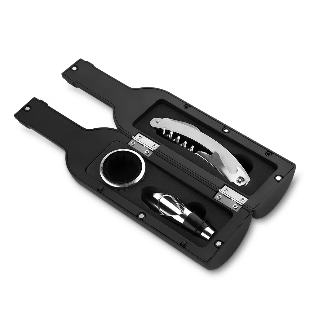 Kit de Vinho com Estojo Rígido em ABS