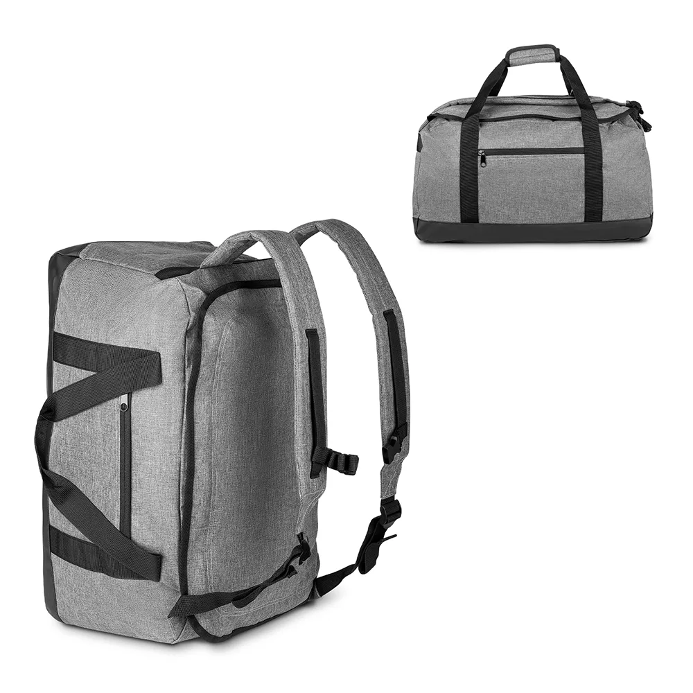 Mala/Mochila Esportiva em Poliéster 300D Mescla