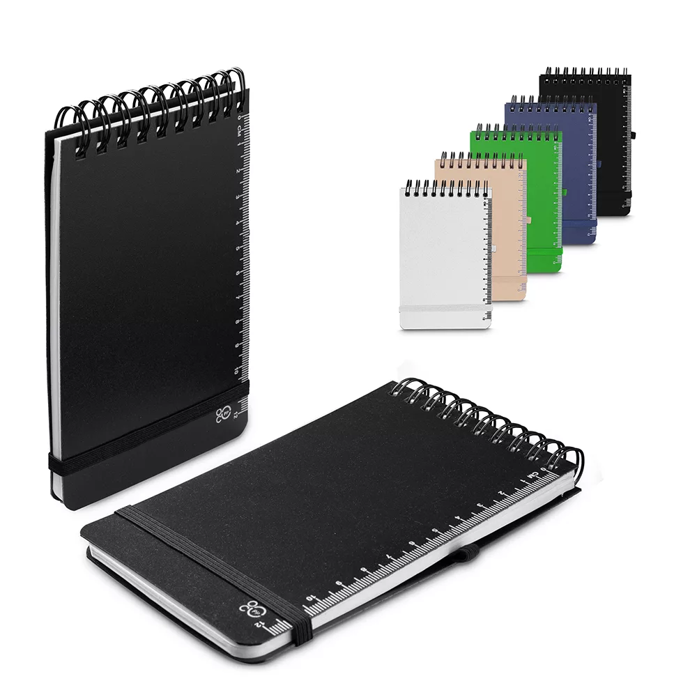 Mini Caderno A6 Reciclável com Suporte para Caneta
