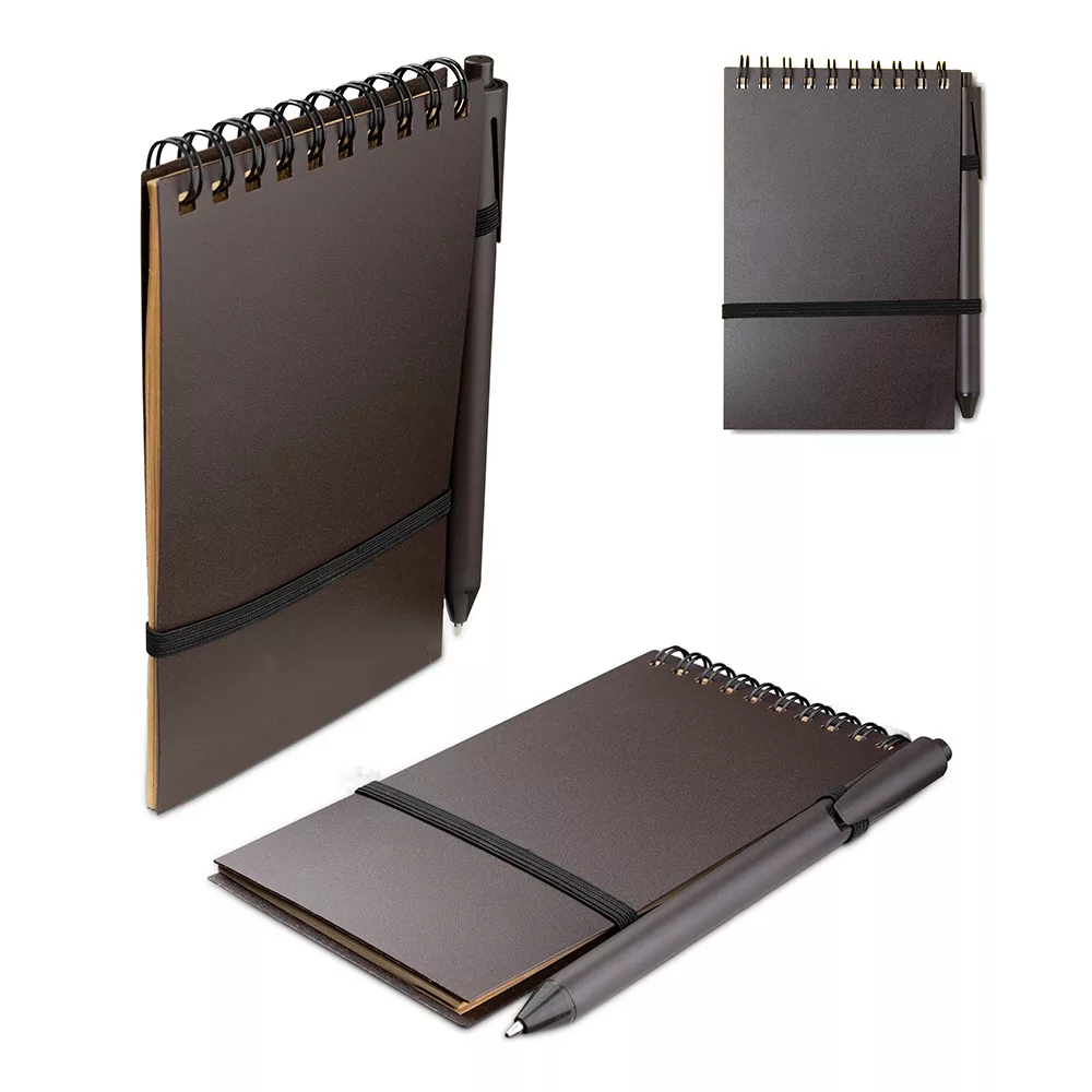 Mini Caderno A6 com Capa de PP e Caneta
