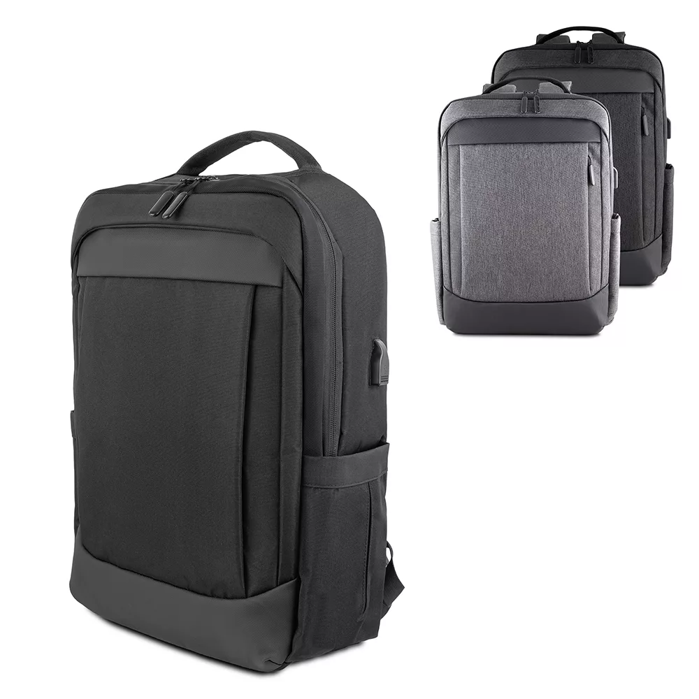 Mochila para Notebook em Tecido Oxford com Conector USB