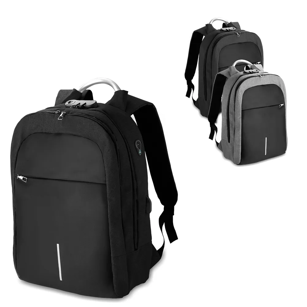 Mochila Antifurto para Notebook em Poliéster 300D