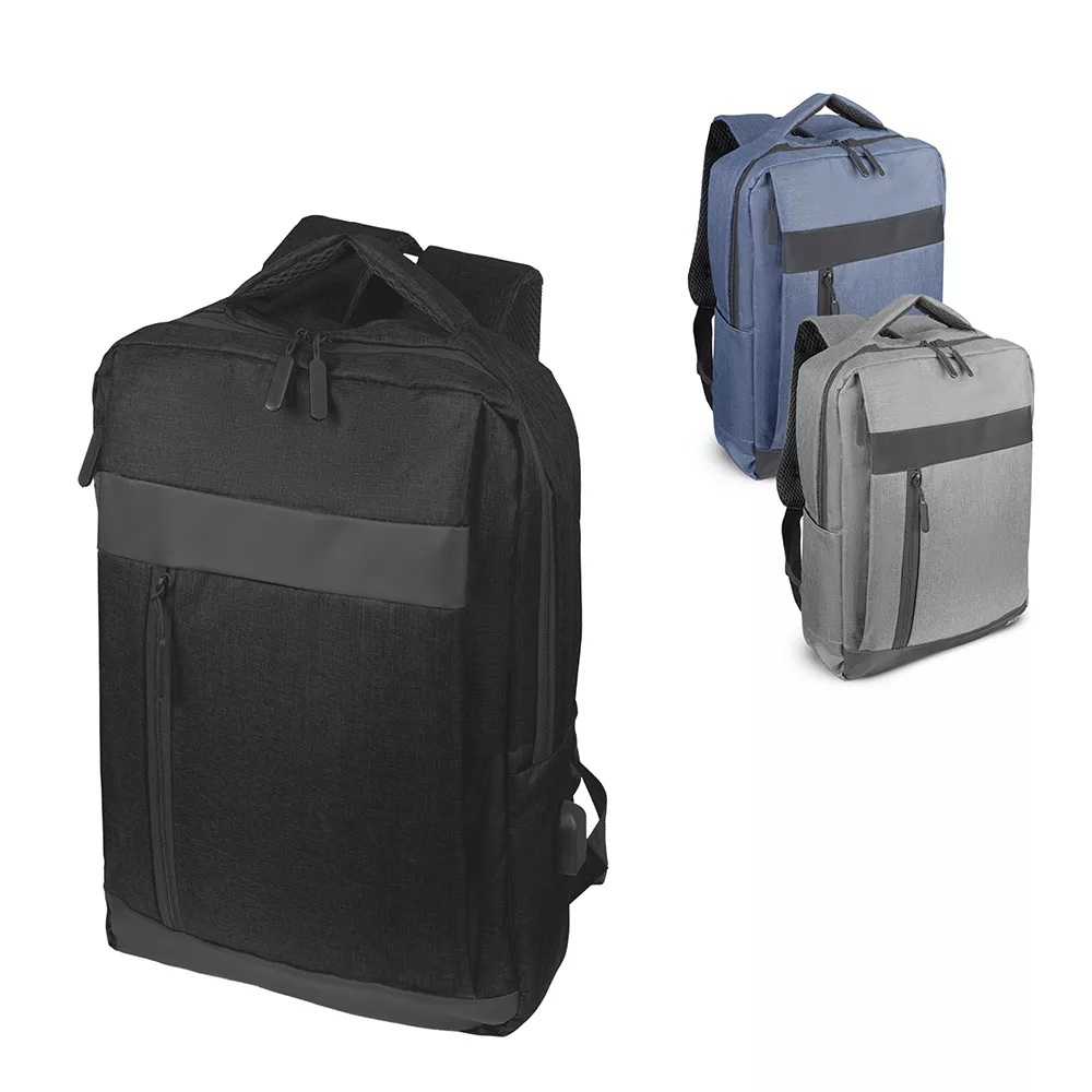 Mochila para Notebook em Poliéster 600D com Conector USB