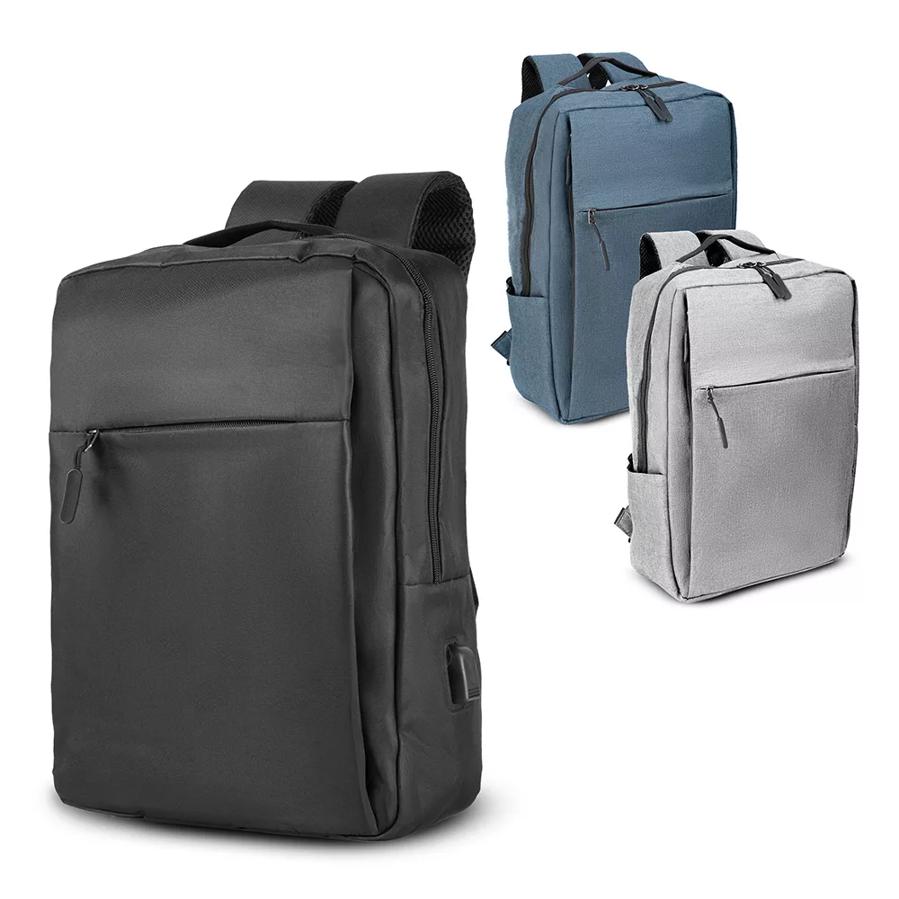 Mochila para Notebook em Poliéster 600D com Conector USB