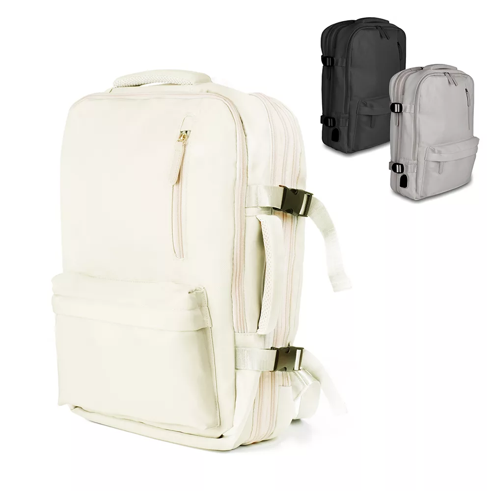 Mochila Pasta para Notebook em Poliéster 600D com Expansor