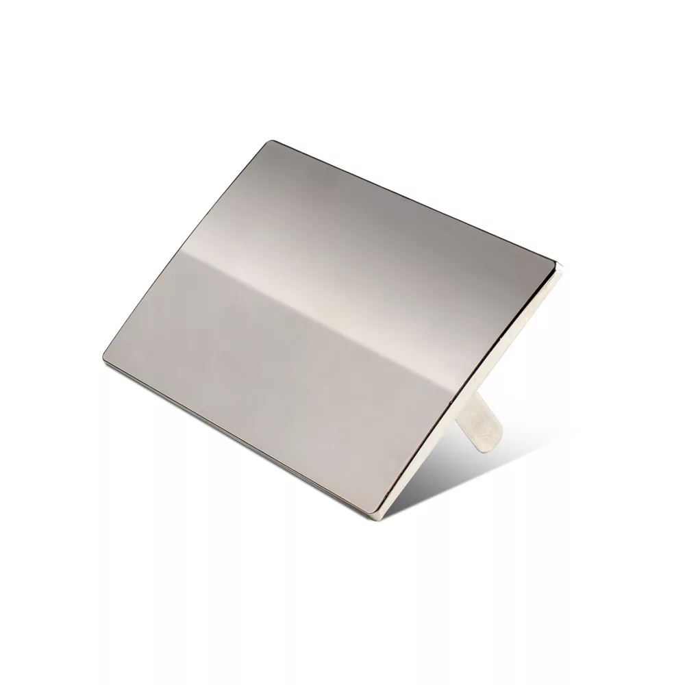 Placa de Inox para Gravação em Mochilas e Malas