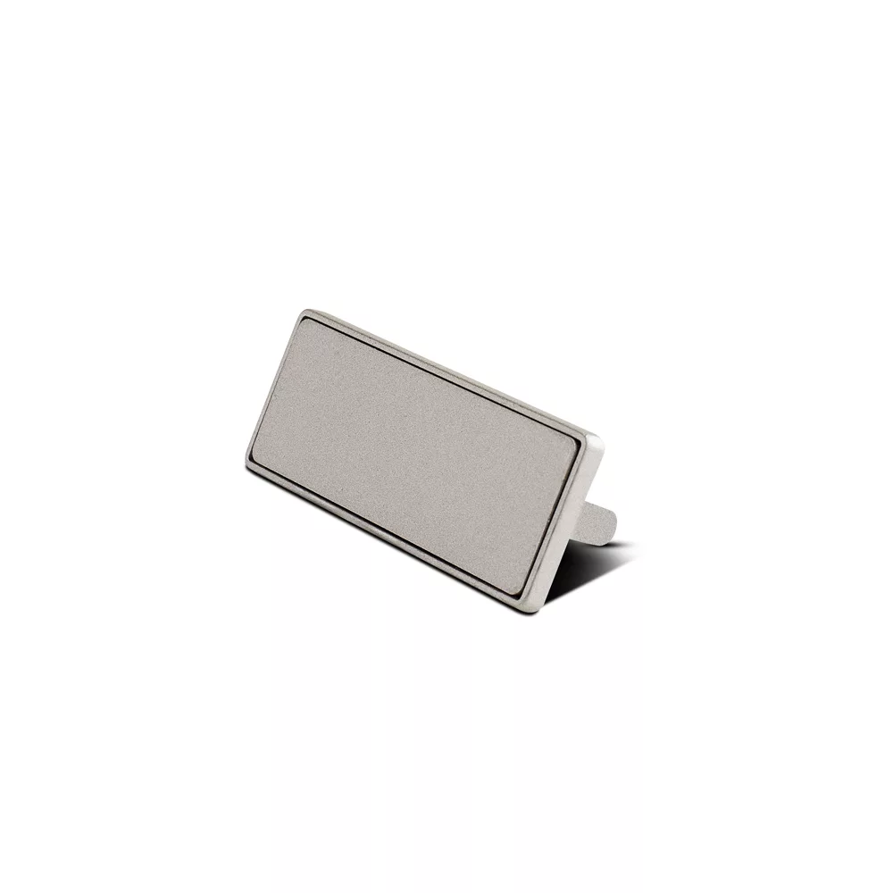 Placa de Metal Imantada para Mochila - 2x5cm