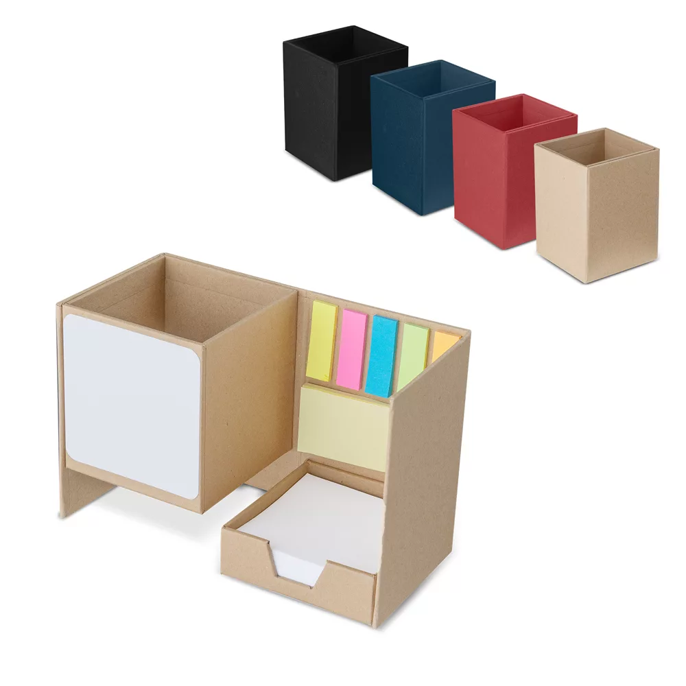 Porta Lápis com Quadro Branco e Bloco Adesivo