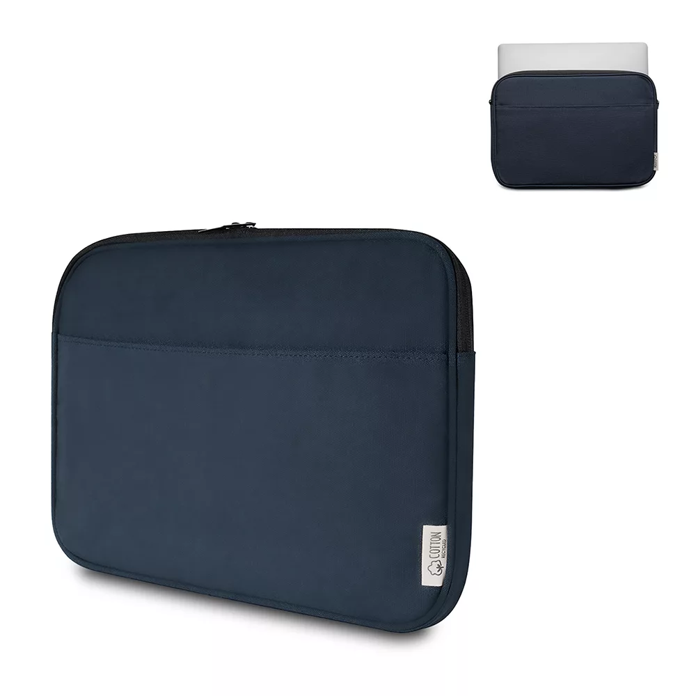 Porta Notebook em Polyester-Cotton com Bolso Acolchoado