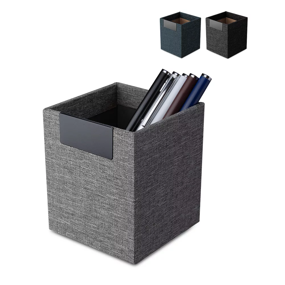 Porta Objetos em RPET Reciclável com Placa de Metal